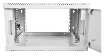 Шкаф коммутационный ЦМО (ШРН-15.650.1) настенный 15U 600x657мм пер.дв.стекл задн.дв.стал.лист несъемн.бок.пан. 100кг серый - купить недорого с доставкой в интернет-магазине