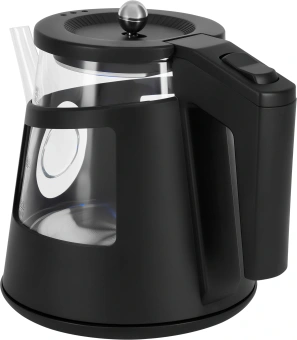Чайник электрический Vitek VT-WK1083 1л. 1100Вт черный корпус: стекло - купить недорого с доставкой в интернет-магазине