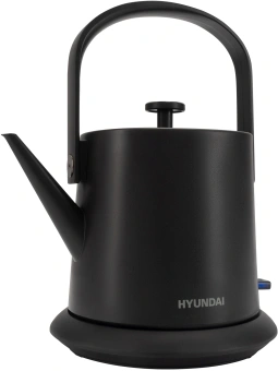 Чайник электрический Hyundai HYK-S2042 0.6л. 1000Вт черный корпус: металл - купить недорого с доставкой в интернет-магазине