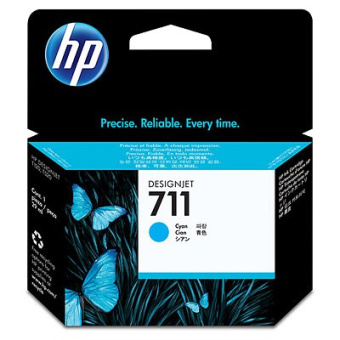 Картридж струйный HP 711 CZ130A голубой (29мл) для HP DJ T120/T520 - купить недорого с доставкой в интернет-магазине