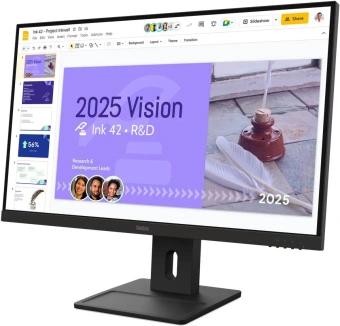 Монитор Lenovo 27" ThinkVision E27q-40 черный IPS LED 16:9 HDMI M/M матовая HAS Piv 350cd 178гр/178гр 2560x1440 100Hz DP QHD 6.2кг - купить недорого с доставкой в интернет-магазине