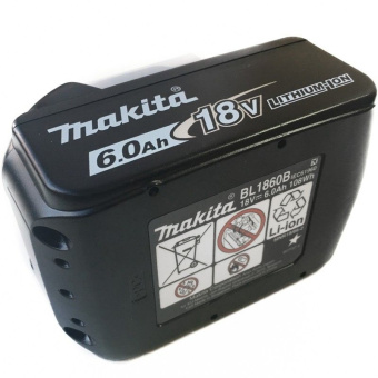 Батарея аккумуляторная Makita BL1860B LXT 18В 6Ач Li-Ion (632F69-8) - купить недорого с доставкой в интернет-магазине