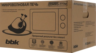 Микроволновая Печь BBK 20MWS-777M/W (W) 20л. 700Вт белый - купить недорого с доставкой в интернет-магазине