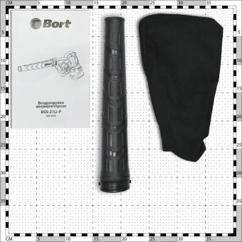 Воздуходувка Bort BSS-21LI-P 350Вт пит.:от аккум. бирюзовый - купить недорого с доставкой в интернет-магазине
