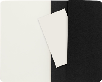 Блокнот Moleskine CAHIER JOURNAL QP318 Large 130х210мм обложка картон 80стр. нелинованный черный (3шт) - купить недорого с доставкой в интернет-магазине