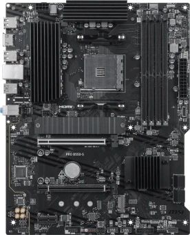Материнская плата MSI PRO B550-S Soc-AM4 AMD B550 4xDDR4 ATX AC`97 8ch(7.1) GbLAN RAID+HDMI - купить недорого с доставкой в интернет-магазине