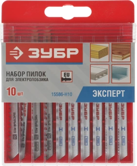 Набор пилок универсальные Зубр 15586-H10 10пред. (лобзики) - купить недорого с доставкой в интернет-магазине