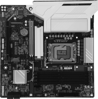 Материнская плата Gigabyte B860M GAMING X WIFI6E Soc-1851 Intel B860 4xDDR5 mATX AC`97 8ch(7.1) 2.5Gg RAID+HDMI+DP - купить недорого с доставкой в интернет-магазине