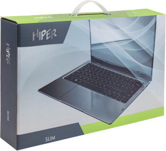 Ноутбук Hiper Slim H1306O582DM Core i5 1235U 8Gb SSD256Gb Intel Iris Xe graphics 13.3" IPS Touch FHD (1920x1080) Free DOS grey WiFi BT Cam - купить недорого с доставкой в интернет-магазине