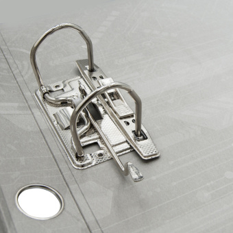 Папка-регистратор Silwerhof A4 50мм ПВХ/бумага черный без. окант. сборная смен.карм. на кор. - купить недорого с доставкой в интернет-магазине