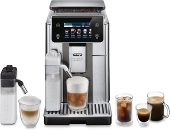 Кофемашина Delonghi ECAM630.75.TM 1450Вт черный/серебристый - купить недорого с доставкой в интернет-магазине