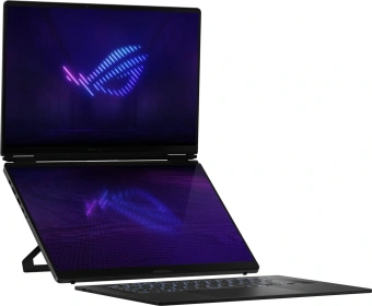 Ноутбук Asus ROG Zephyrus Duo 16 GX651AR-SR058W Core Ultra 9 386H 32Gb SSD1Tb NVIDIA GeForce RTX5070Ti 12Gb 16" OLED Touch 3K (2880x1800) Windows 11 Home dk.grey WiFi BT Cam Bag (90NR0NR2-M00260) - купить недорого с доставкой в интернет-магазине