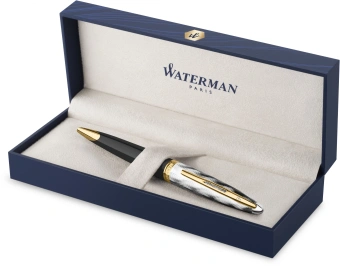 Ручка шариков. Waterman Reflections of Paris Carene DeLuxe (2200946) Black GT M син. черн. подар.кор. - купить недорого с доставкой в интернет-магазине
