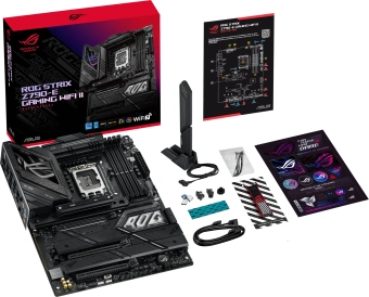 Материнская плата Asus ROG STRIX Z790-E GAMING WIFI II Soc-1700 Intel Z790 4xDDR5 ATX AC`97 8ch(7.1) 2.5Gg RAID+HDMI+DP - купить недорого с доставкой в интернет-магазине