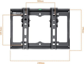 Кронштейн для телевизора Buro MT2 черный 15"-48" макс.25кг настенный наклон - купить недорого с доставкой в интернет-магазине