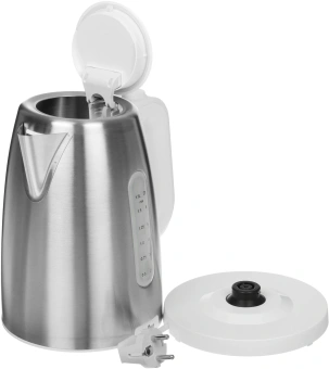 Чайник электрический Braun WK1500WH 1.7л. 2200Вт сталь/белый корпус: металл/пластик - купить недорого с доставкой в интернет-магазине