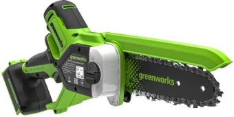 Цепная пила Greenworks GD24CS15 аккум. 600Вт 0.8л.с. дл.шины:6" (15cm) (2010107) - купить недорого с доставкой в интернет-магазине
