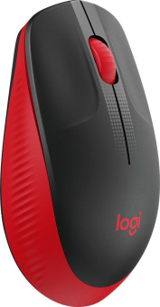 Мышь Logitech M190 черный/красный оптическая 1000dpi беспров. USB 2but (910-005908) - купить недорого с доставкой в интернет-магазине