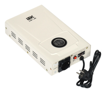 Стабилизатор напряжения IEK Slim 1кВА однофазный белый (IVS22-1-001-09) - купить недорого с доставкой в интернет-магазине