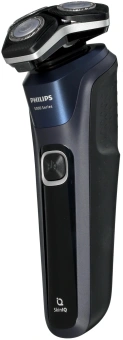 Бритва роторная Philips Series 5000 S5885/10 реж.эл.:3 питан.:аккум. черный/синий - купить недорого с доставкой в интернет-магазине