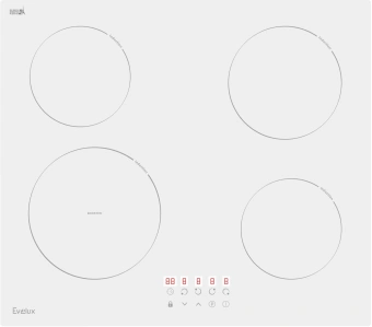 Индукционная варочная поверхность Evelux HEI 641 W белый - купить недорого с доставкой в интернет-магазине