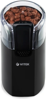 Кофемолка Vitek VT-7124 BK 150Вт сист.помол.:ротац.нож вместим.:60гр черный - купить недорого с доставкой в интернет-магазине