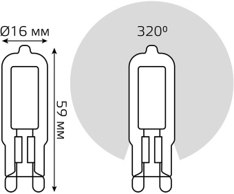 Лампа светодиодная Gauss G9 3.5Вт цок.:G9 капсул. 220B 4100K св.свеч.бел.нейт. (упак.:10шт) (107809203) - купить недорого с доставкой в интернет-магазине