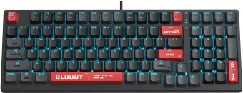 Клавиатура A4Tech AT98 черный/красный USB for gamer LED кабель 1.8м - купить недорого с доставкой в интернет-магазине