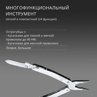 Мультитул Victorinox SwissTool Spirit MX (3.0224.MN) 105мм 24функц. чехол нейлоновый серебристый карт.коробка - купить недорого с доставкой в интернет-магазине