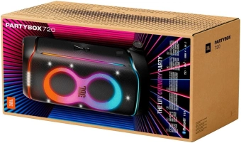 Минисистема Hi-Fi JBL PartyBox 720 черный/оранжевый 800Вт USB BT - купить недорого с доставкой в интернет-магазине