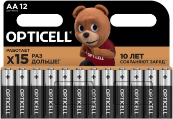 Батарея Opticell Basic LR6 AA (4шт) блистер - купить недорого с доставкой в интернет-магазине