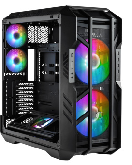 Корпус Cooler Master HAF700 черный без БП E-ATX 5x120mm 4x200mm 4xUSB3.0 audio bott PSU - купить недорого с доставкой в интернет-магазине