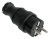 Вилка электрическая IEK Омега тип F 16А черный (PKR01-016-2-K02) - купить недорого с доставкой в интернет-магазине
