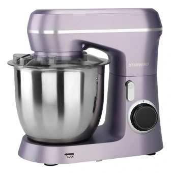Миксер планетарный Starwind SPM6162 1300Вт лавандовый - купить недорого с доставкой в интернет-магазине