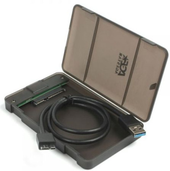 Внешний корпус для HDD/SSD AgeStar 31UBCP3 SATA USB3.1 пластик черный 2.5" - купить недорого с доставкой в интернет-магазине