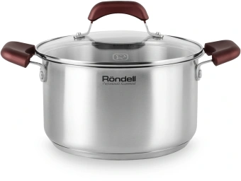 Кастрюля Rondell Bojole RDS-736 3.3л. d=20см (с крышкой) стальной - купить недорого с доставкой в интернет-магазине