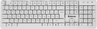 Клавиатура + мышь Defender Milan C-992 клав:белый мышь:белый/красный USB беспроводная Multimedia (45994) - купить недорого с доставкой в интернет-магазине