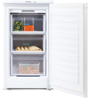 Морозильная камера Бирюса Б-412 белый - купить недорого с доставкой в интернет-магазине