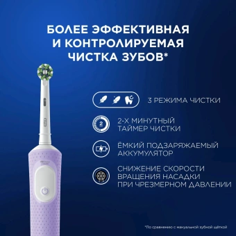 Зубная щетка электрическая Oral-B Vitality Pro 80816924 сиреневый - купить недорого с доставкой в интернет-магазине