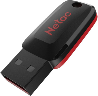 Флеш Диск Netac 32GB U197 NT03U197N-032G-20BK USB2.0 черный/красный - купить недорого с доставкой в интернет-магазине