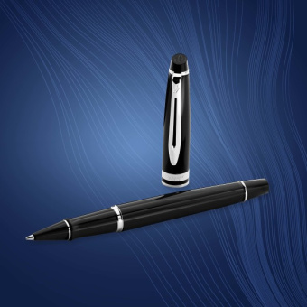 Ручка роллер Waterman Expert 3 (CWS0951780) Black Laque CT F черн. черн. подар.кор. - купить недорого с доставкой в интернет-магазине