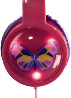 Наушники мониторные Hama Blink`n Kids 1.2м розовый проводные оголовье (00135664) - купить недорого с доставкой в интернет-магазине