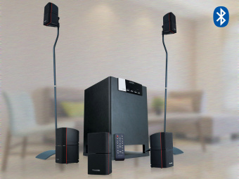 Колонки Microlab X15BT 5.1 черный 180Вт BT - купить недорого с доставкой в интернет-магазине