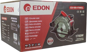 Циркулярная пила (дисковая) Edon CS-185-1700CL 1650Вт (ручная) D диска.:185мм (30294) - купить недорого с доставкой в интернет-магазине