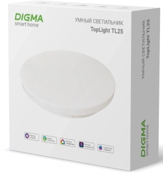 Умный светильник Digma TopLight TL25 потолоч. белый (TL25) - купить недорого с доставкой в интернет-магазине