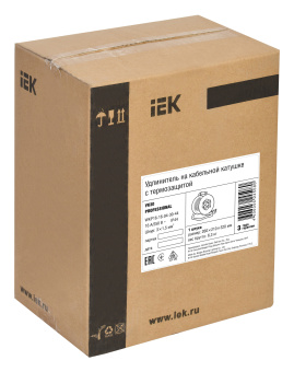 Удлинитель силовой IEK Professional (WKP16-16-04-50-44) 3x1.5кв.мм 4розет. 50м КГ 16A метал.катушка серый - купить недорого с доставкой в интернет-магазине