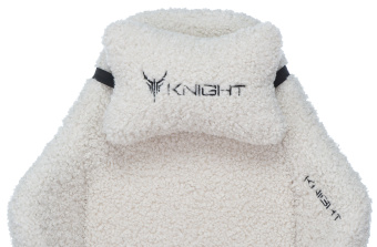 Кресло игровое Knight T1 молочный экомех с подголов. крестов. металл - купить недорого с доставкой в интернет-магазине