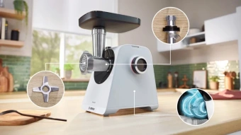 Мясорубка Bosch MFWS420W 1900Вт белый - купить недорого с доставкой в интернет-магазине