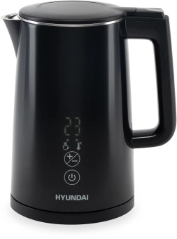 Чайник электрический Hyundai HYK-S5509 1.5л. 2200Вт черный корпус: металл/пластик - купить недорого с доставкой в интернет-магазине