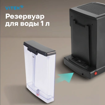 Кофеварка рожковая Vitek VT-1516 1000Вт черный - купить недорого с доставкой в интернет-магазине